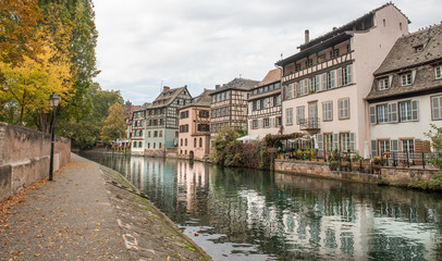 Fototapeta na wymiar Little France La Petite France , a historic quarter of the city of Strasbourg in eastern France