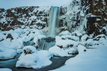 Oxararfoss Waterfall - Long exposure 3