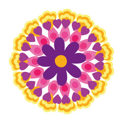 Mandale of bohemic and ornament concept