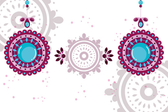 Mandales colorful of bohemic concept