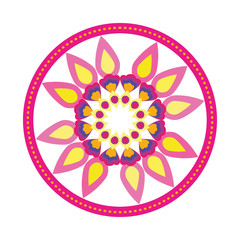 Mandale of bohemic and ornament concept