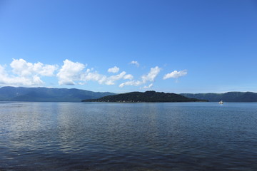 日本　北海道の屈斜路湖