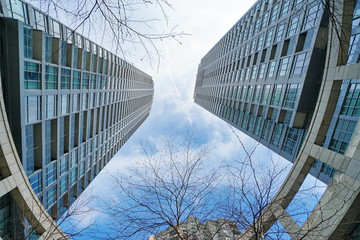 Toronto, Ontario, Canada-20 March, 2019: Toronto Condominium in a trendy district near Yonge and...