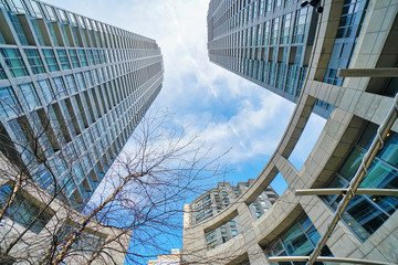 Toronto, Ontario, Canada-20 March, 2019: Toronto Condominium in a trendy district near Yonge and...