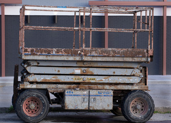Rusty Old Scissor Lift