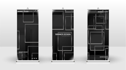Vertical banner template design. can be used for brochures, covers, publications, etc. Geometric shapes vector design of modern backgrounds