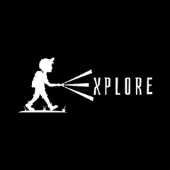 explorer adventure people logo.flat style.boy/human silhouette vector illustration.modern design