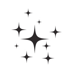 sparkle icon vector design template