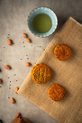 Chinese traditional festival Mid-Autumn Festival delicious mooncakes