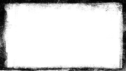 Vintage grunge border on isolated white background for copyspace . Abstract frame .