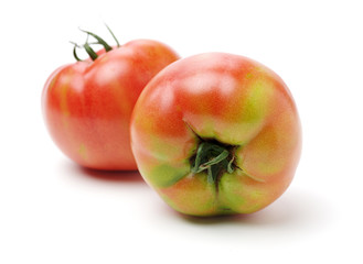 fresh tomato isolated on white background