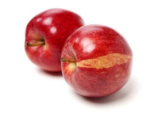 Fototapeta premium Red apples isolated on white background