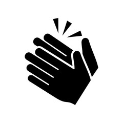 Clapping hand icon vector eps 10 design template