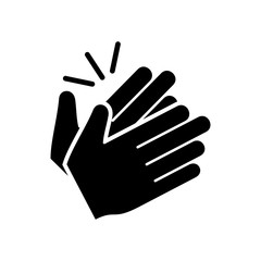 Obraz premium Clapping hand icon vector eps 10 design template