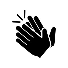 Obraz premium Clapping hand icon vector eps 10 design template