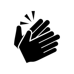Clapping hand icon vector eps 10 design template