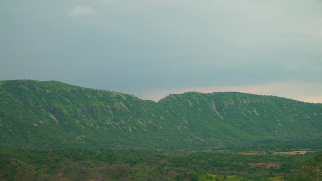 beautiful landscape. mountain zoom view. 4k