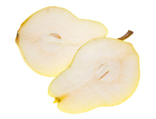 Naklejka na ściany i meble pear fruit on a white background