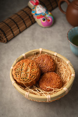 Chinese traditional festival Mid-Autumn Festival delicious mooncakes