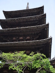 Fototapeta na wymiar Japanische Häuserdächer Tempeldächer