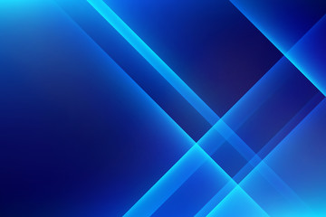 Blue light line shape abstract graphic on dark background.