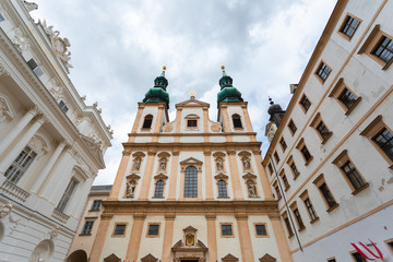 Fototapeta na wymiar Jesuit Church in Vienna, Austria