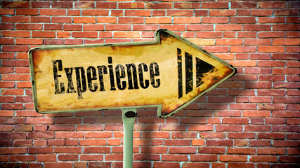 Fototapeta premium Street Sign to Experience