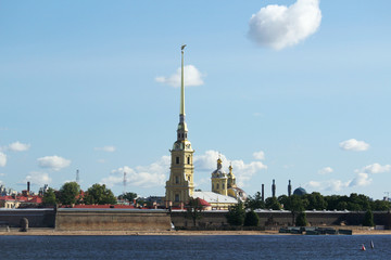 Fototapeta na wymiar The Peter and Paul Fortress, Saint Petersburg