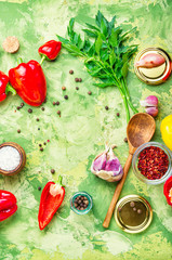 Autumn canning pepper