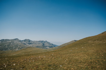 Fototapeta premium landscape with mountains and blue sky