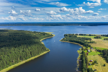 Usma lake in western Latvia.