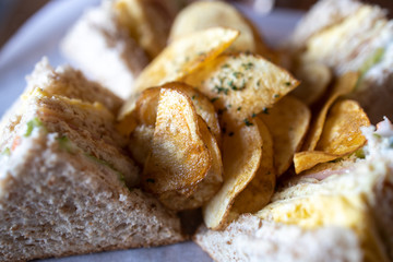 Sandwich with fried potato