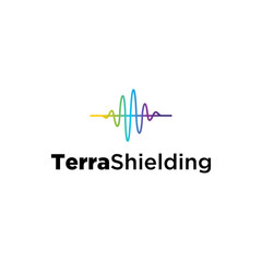 Illustration graphic of the terra wave continues to move up and down logo design