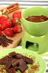 Chocolate Strawberry Fondue