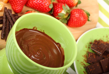 Chocolate Strawberry Fondue