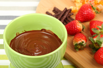 Chocolate Strawberry Fondue
