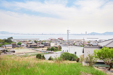 田舎の島の風景