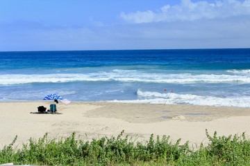 伊豆下田　台風前の大波の入田浜