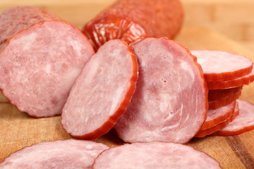 Sausage. Kielbasa krakowska sucha.