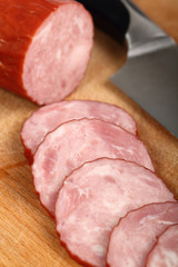 Sausage. Kielbasa krakowska sucha.