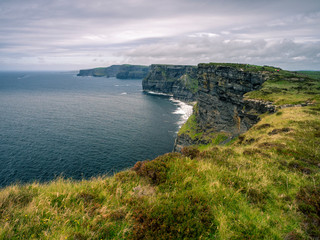 At the cliffs of moher in ireland