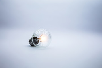 Light bulb Concept for creative idea, Brainstorming, startup and successfully.