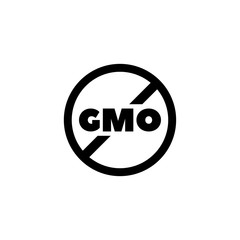 Non Gmo, Organic Flat Vector Icon