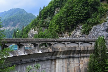 Fototapeta premium Dam of Sauris lake