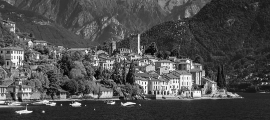 Malcesine town and Lago di Garda view , Veneto region of Italy