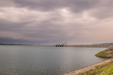 Khun Dan Prakarnchon Dam, Nakhon Nayok, Thailand.