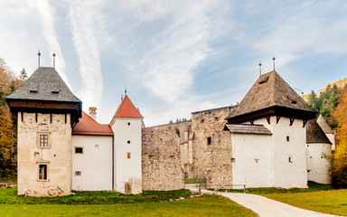 Fototapeta na wymiar The beautiful Žiče Charterhouse a former Carthusian monastery, in the municipality of Slovenske Konjice, Slovenia, also called Lower Styria