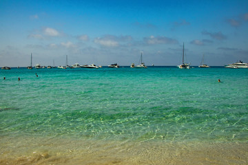 The pure water from Island Formentera-Ibiza