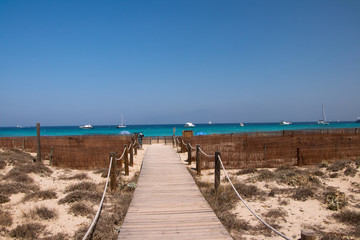 The Road to paradise from Island Formentera-Ibiza