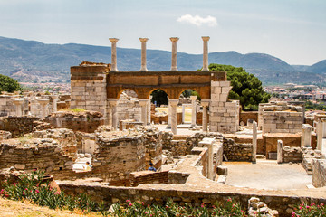 Fototapeta premium St. Jean Church, Ayasuluk Citadel, Izmir, Turkey